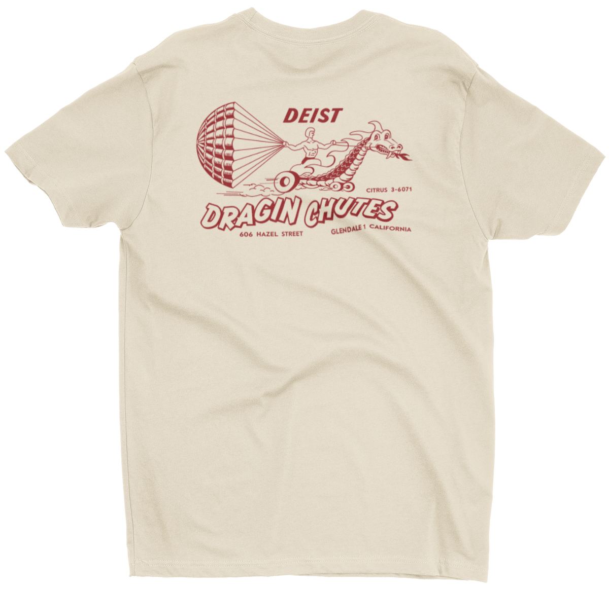トップス draw drawers Leotard Pile T-shirts SAND DEIST DRAGIN CHUTES Tan/Sand Tee T-Shirt – Merchants of Speed