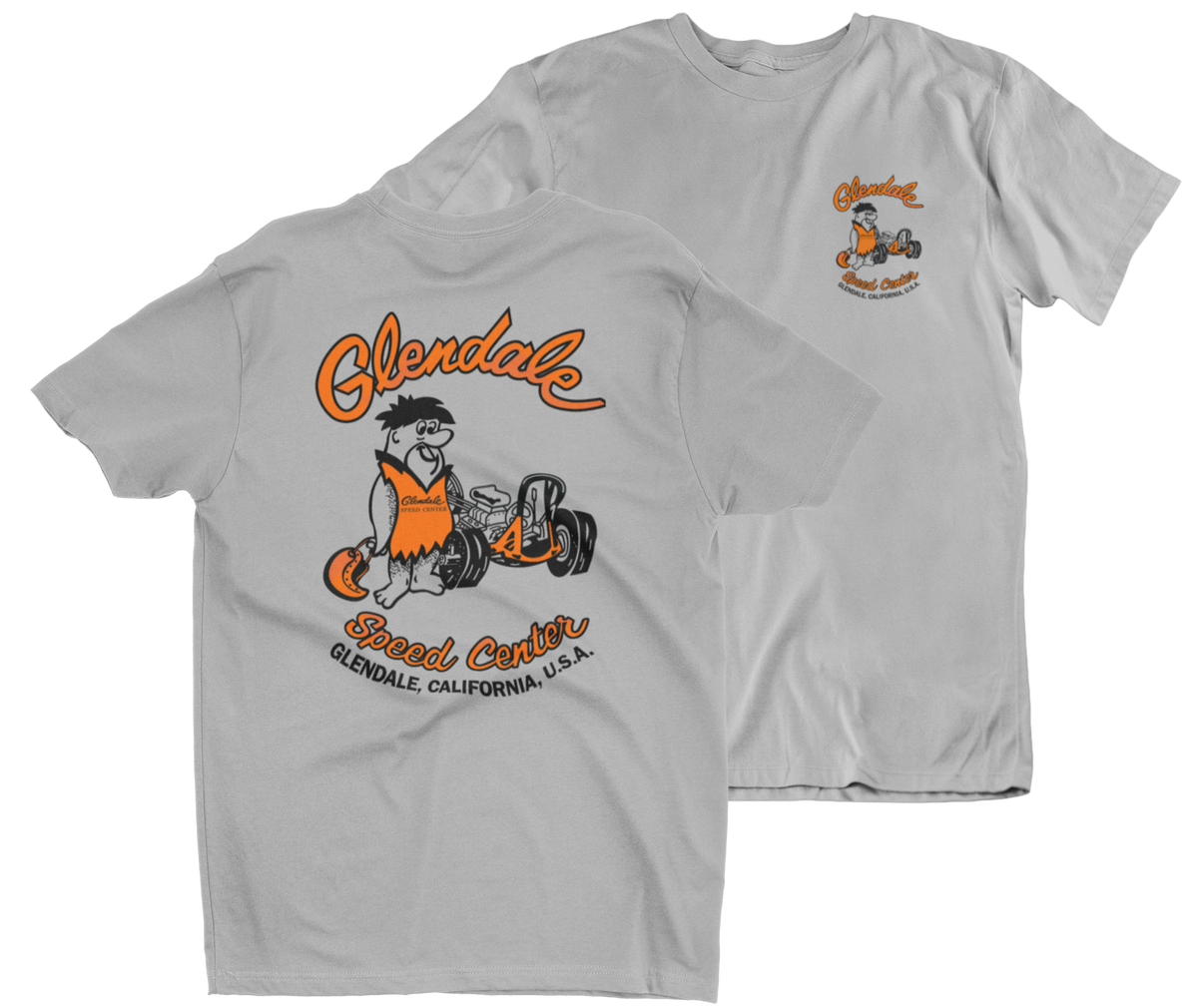 GLENDALE SPEED CENTER Glendale California Gray T-Shirt