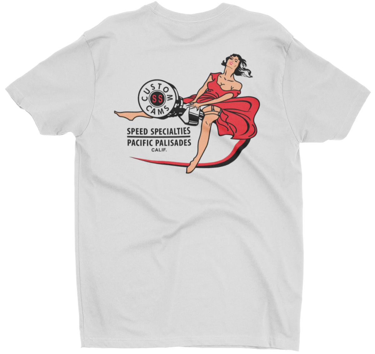 SPEED SPECIALTIES Custom Cams White Tee T-Shirt – Merchants of Speed