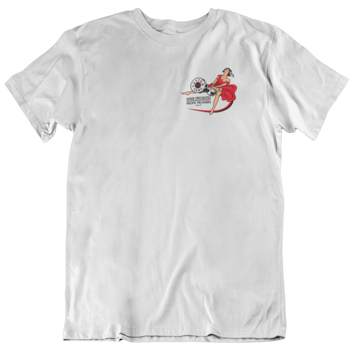 SPEED SPECIALTIES Custom Cams White Tee T-Shirt – Merchants of Speed