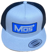 MERCHANTS OF SPEED MOS Silver/Black Trucker Hat
