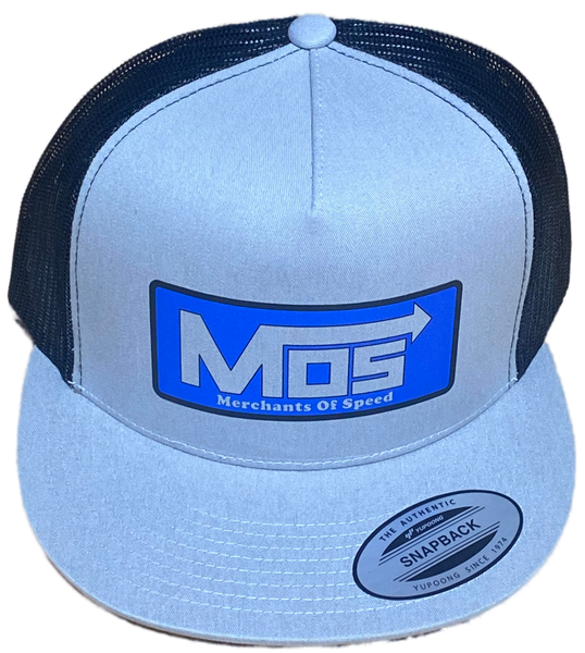 MERCHANTS OF SPEED MOS Silver/Black Trucker Hat