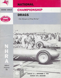 1956 NHRA National Championship Drags Kansas City Missouri Program US Nats 2nd Annual
