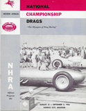 1956 NHRA National Championship Drags Kansas City Missouri Program US Nats 2nd Annual