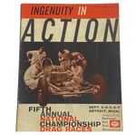 1959 NHRA National Championship Drags Detroit Dragway Michigan Program
