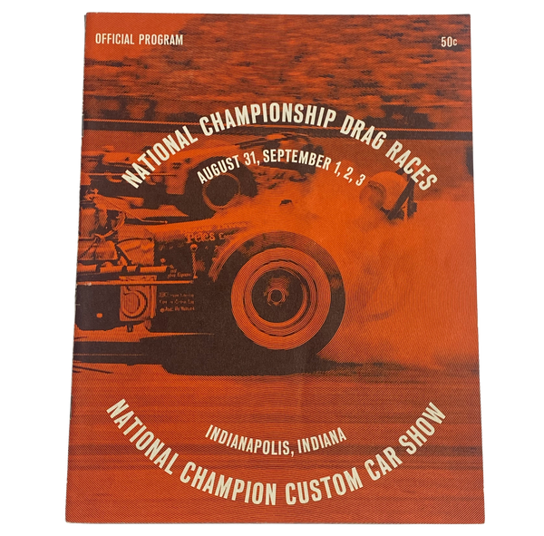 1963 NHRA US NATIONALS Indy Nats Official Program