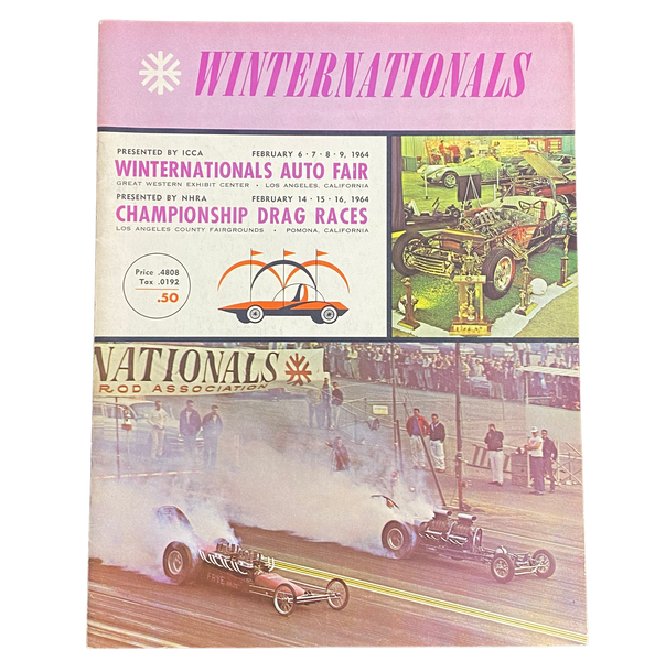 1964 NHRA Winternationals Championship Drag Races Program Pomona