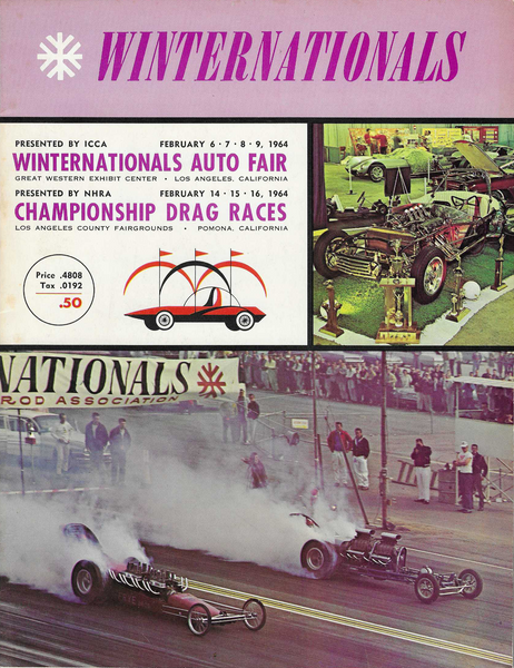1964 NHRA Winternationals Championship Drag Races Program Pomona