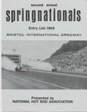 1966 NHRA Springnationals Bristol International Dragway Program Richard Petty Cuda