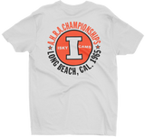 1965 AHRA ISKY Cams World Championship Finals Long Beach White Tall Tee T-Shirt
