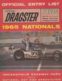1965 NHRA US NATIONALS Official Program With Entry List Insert