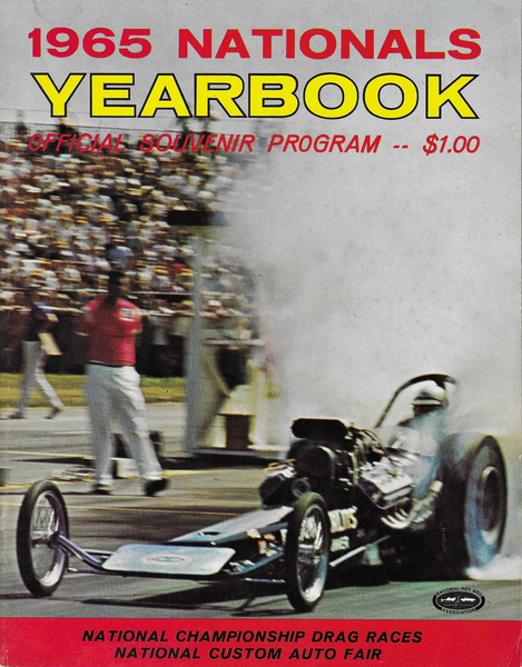 1965 NHRA US NATIONALS Official Program With Entry List Insert