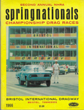 1966 NHRA Springnationals Bristol International Dragway Program Richard Petty Cuda
