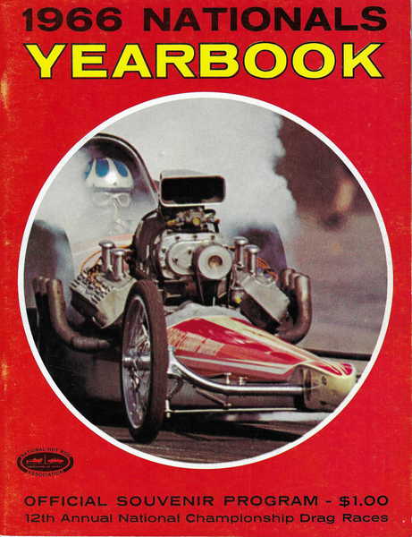 1966 NHRA US NATIONALS Official Program Yearbook Indy Nats