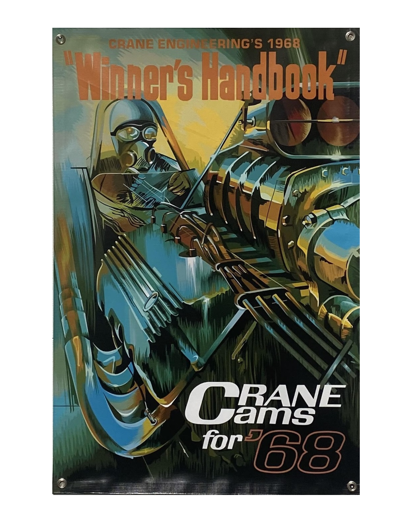 CRANE CAMS 1968 '68 Parts Catalog Banner SOHC 427 Merchants of Speed