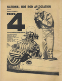 1968 US NATIONALS Drag Racing Annual Program Entry List Don Garlits