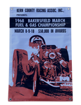 1968 BAKERSFIELD FUEL & GAS Championship Garage Banner