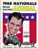 1968 US NATIONALS Drag Racing Annual Program Entry List Don Garlits