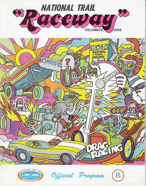 1970 NHRA National Trail Raceway Official Program Columbus Ohio