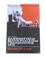 1972 '72 BAKERSFIELD FUEL & GAS Championship Banner