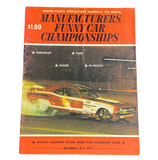 1972 '72 OCIR Manufacturer's Funny Car Championships Program RARE