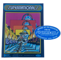 NHRA 1972 SUPERNATIONALS Ontario Official Program/Decal Bundle