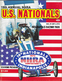 1973 NHRA US Nationals Official Program Indianapolis Raceway Park With Decal