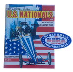 NHRA 1973 US NATIONALS Indy Official Program/Decal Bundle
