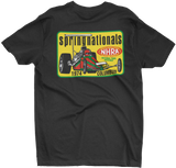 1974 NHRA Springnationals Columbus Ohio Black Tall Tee T-Shirt
