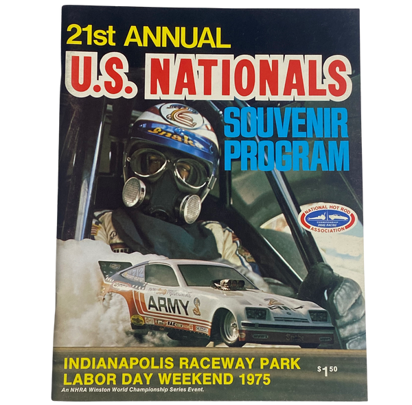 1976 NHRA US NATIONALS Indy Nats Official Program Snake Prudhomme