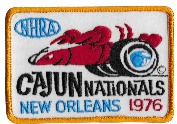 1976 NHRA Cajun Nationals New Orleans Official Event Patch