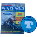 NHRA 1977 WINTERNATIONALS Pomona Official Program/Decal Bundle Mongoose