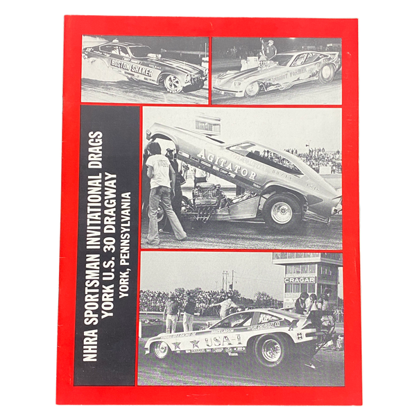 1977 '77 YORK US30 Dragstrip NHRA Sportsman Invitational Drags Program