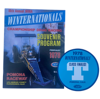 NHRA 1978 WINTERNATIONALS Pomona Official Program/Decal Bundle