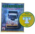 NHRA 1980 SPRINGNATIONALS Columbus Official Program/Decal Bundle