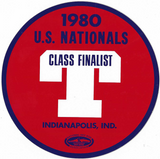 1980 NHRA US Nationals Official Program Indy Nats & Finalist Decal