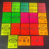 NOS NHRA Participant/Pit Pass & Contestant Decal Lot