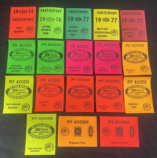 Reality Racing Pit Pass NOS NHRA Particiapant & Pit Pass Lot – Merchants of Speed