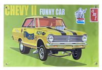 CHEVY II Funny Car AMT Model Box Shop Banner