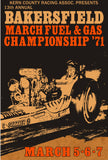 BAKERSFIELD Fuel & Gas Championship Poster Lot Fremont AHRA