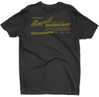 ALMQUIST RACING CAMS Black Tall Tee T-Shirt Speed Equipment