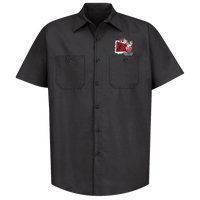 ASTRO CUSTOM WHEELS Gardena CA Button Down Shop Shirt Black