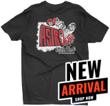 ASTRO CUSTOM WHEELS Black Tee T-Shirt