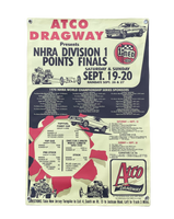 ATCO DRAGWAY Division One Point Finals 1970 Banner