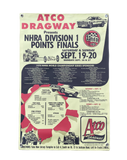 ATCO DRAGWAY Division One Point Finals 1970 Banner