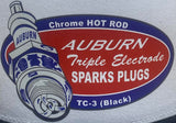 AUBURN TRIPLE ELECTRODE Spark Plugs White/Black Trucker Hat