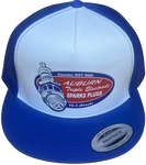 AUBURN TRIPLE ELECTRODE Spark Plugs Royal/White Trucker Hat