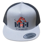 M&H RACEMASTER Tires Silver Black Trucker Hat