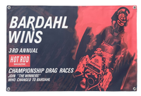 BARDAHL WINS Championship Drag Races Dragster Banner