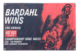 BARDAHL WINS Championship Drag Races Dragster Banner